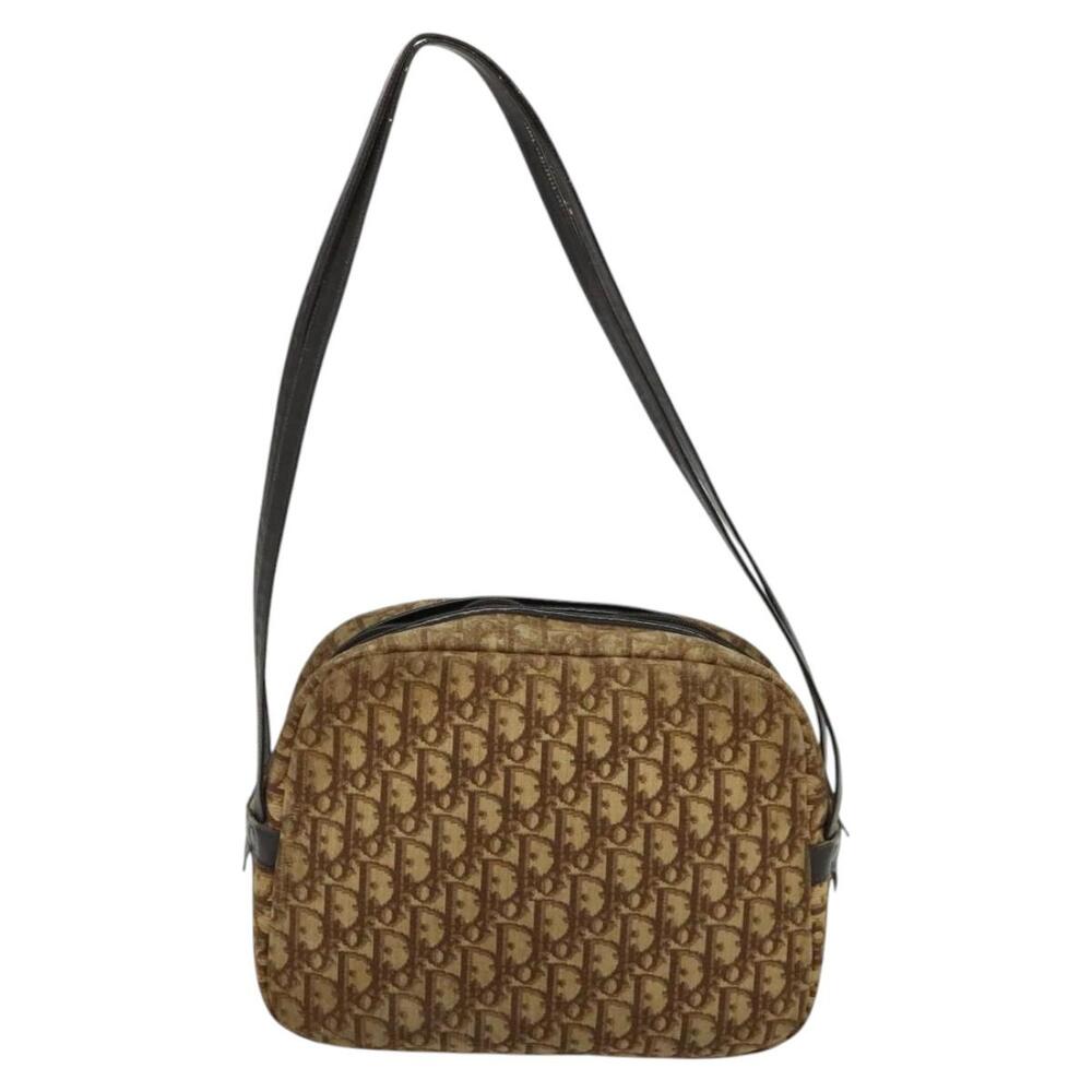 DIOR Trotter Canvas Shoulder Bag Brown - Picture 2 of 16